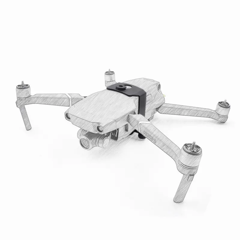 Внешний монтажный адаптер для DJI Mavic 2 Pro Zoom с HD камерой «рыбий глаз», светодиодная подсветка, аксессуары для дрона
