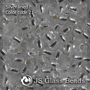 High Quality Fashion JS Glass Seed Beads - 21# 11/0 Silver-Lined Rocailles Beads For Garment & Jewelry