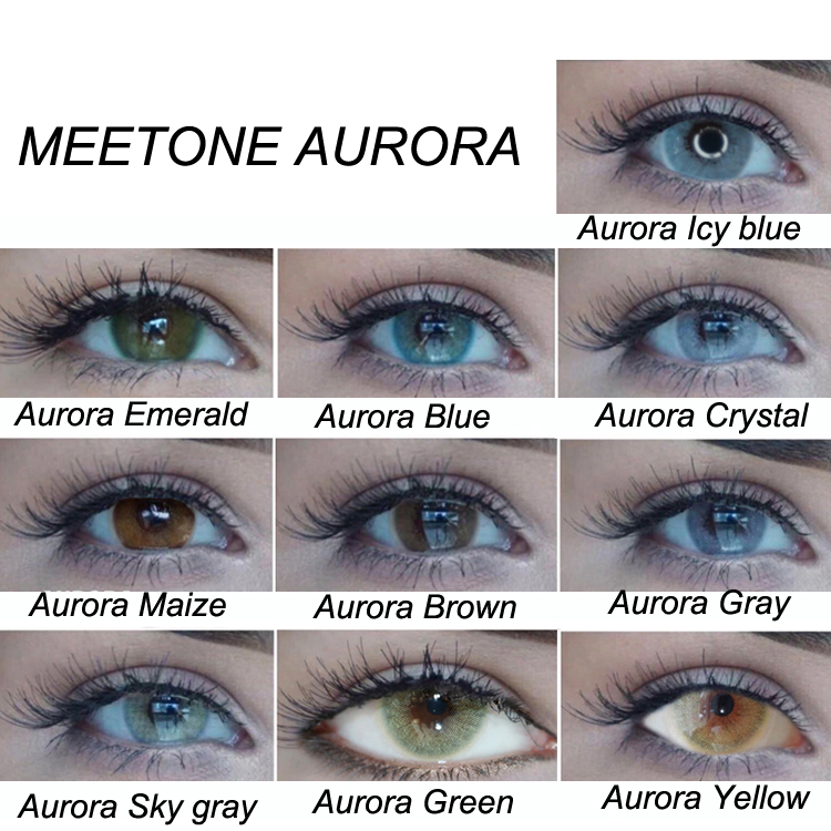 Очень Лидер продаж Meetone aurora контактные линзы Корея оптовая продажа