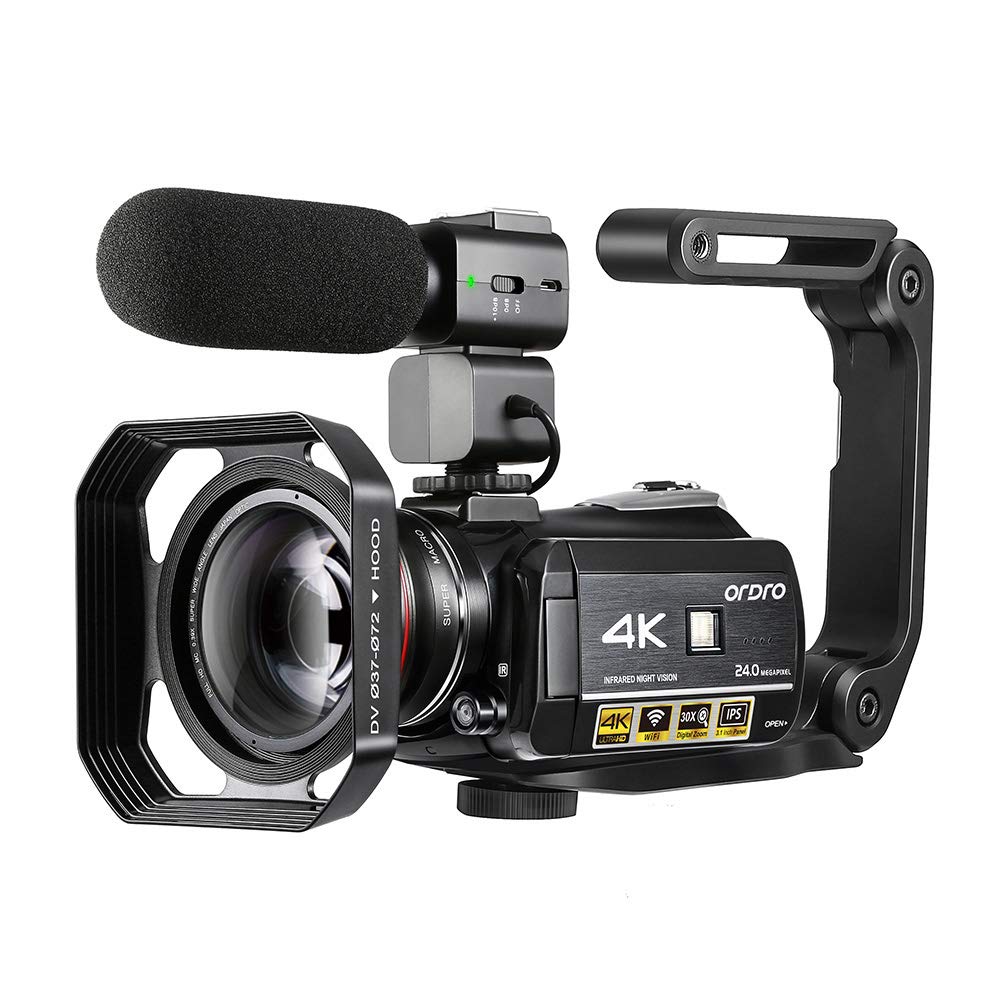AC3 4K UHD профессиональная WIFI цифровая видеокамера Ghost Hunting IR Light ночное видение Youtube видеокамера