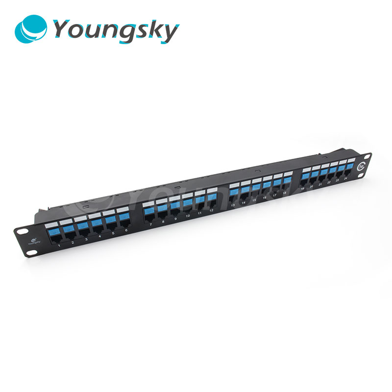 Сеть 19 дюймов UTP Cat5e Cat6 24 порта 1U патч-панель