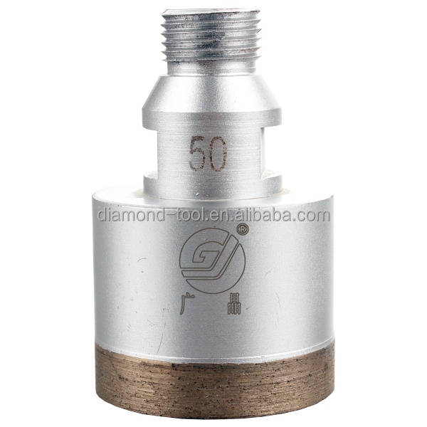 1/2 "Газ, Бельгия, железная бронза, корпус с пайкой, острый резьбовой Алмазный Настольный сверло со стеклянным сердечником для настольного стекла