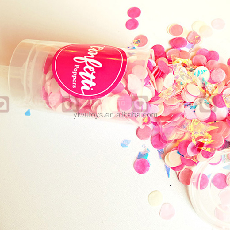 Это мальчик девочка розовый и белый пол раскрывающий Push Pop конфетти