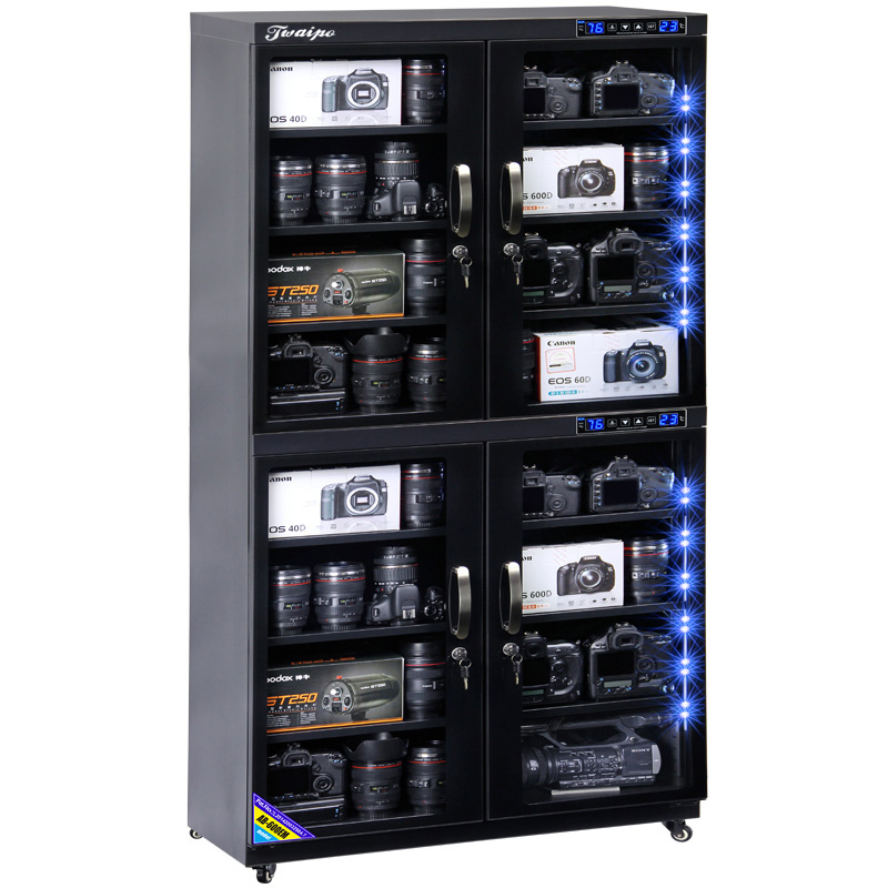600L electronic storage humidity camera accessories led display dry age cabinet