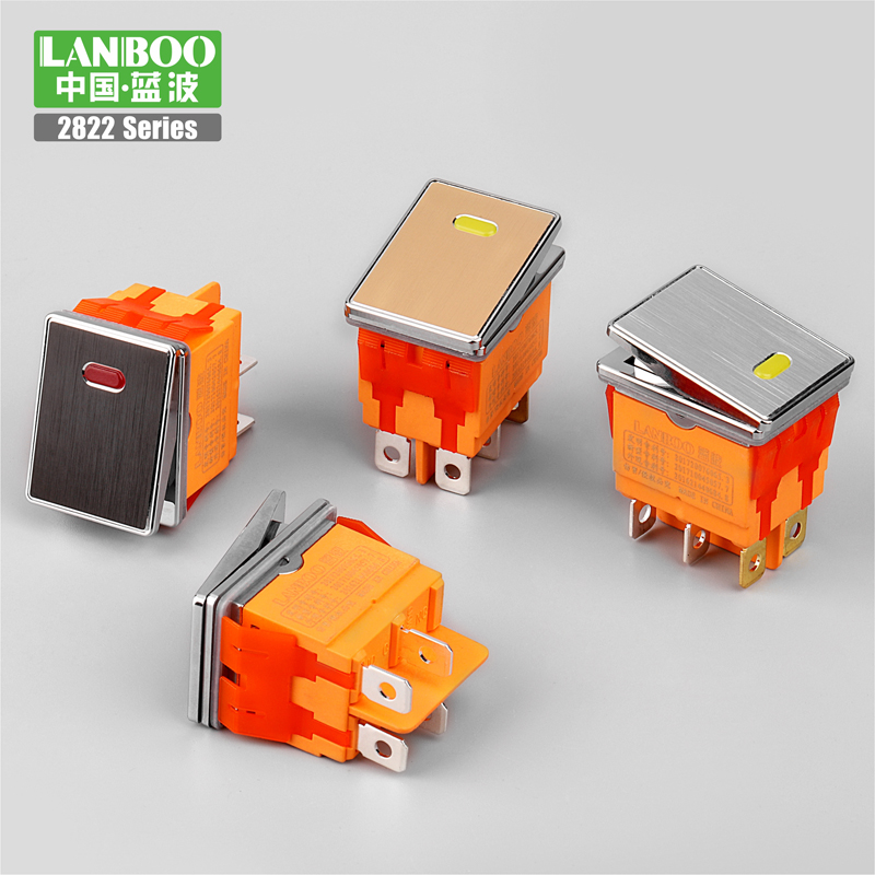 LANBOO illuminated on off rocker switch 12V