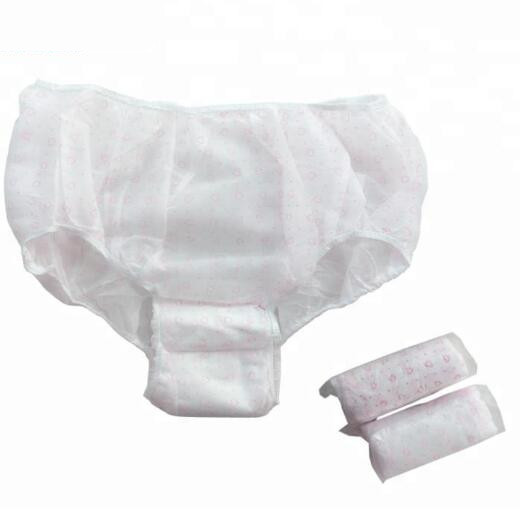 menstrual period panties with pad disposable sanitary pad panties with high quality