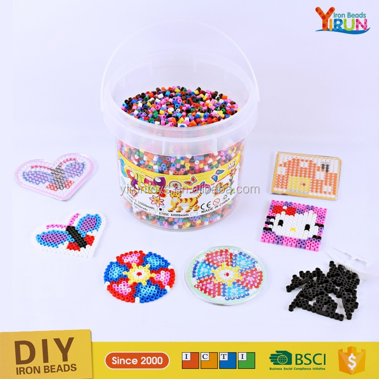 Самый продаваемый продукт 5 мм Perler Бусы светиться в темноте в Puzzle
