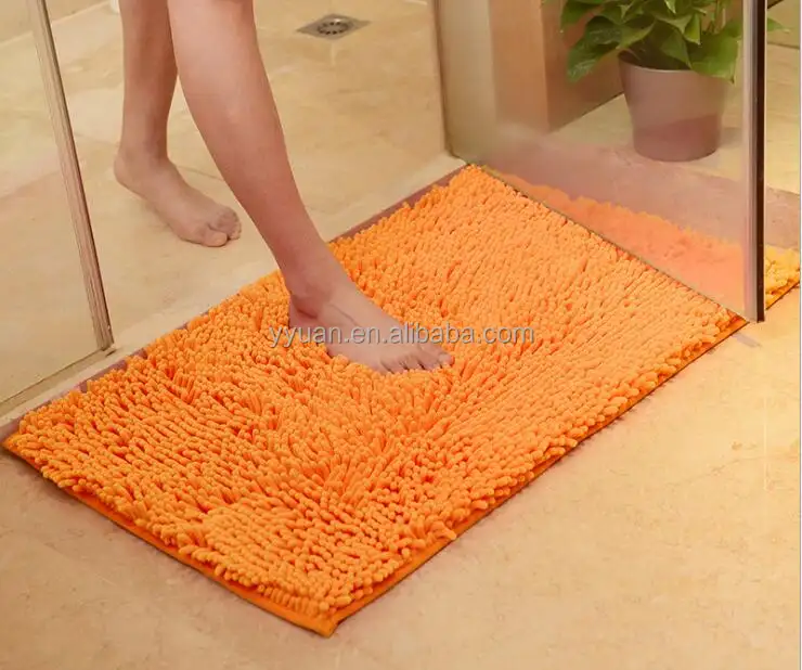 New design super soft microfiber chenille mat