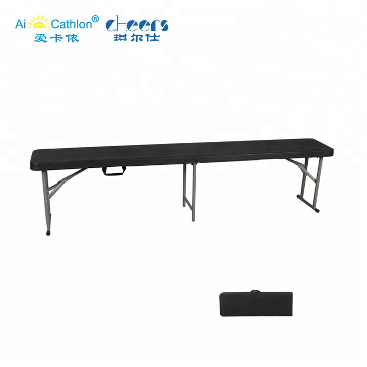 6FT Пластиковая Складная скамейка из ротанга раскладная скамейка