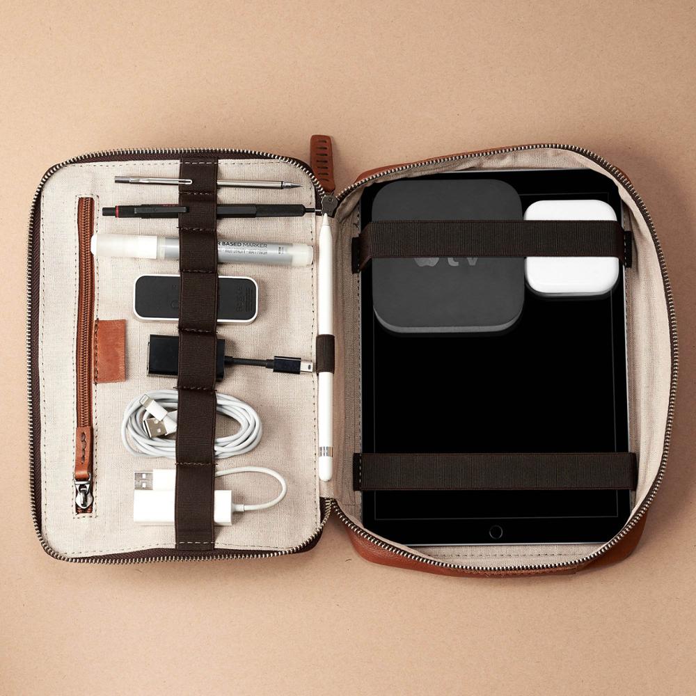 Portable electronic accessories cord cable bag electronic travel organizer