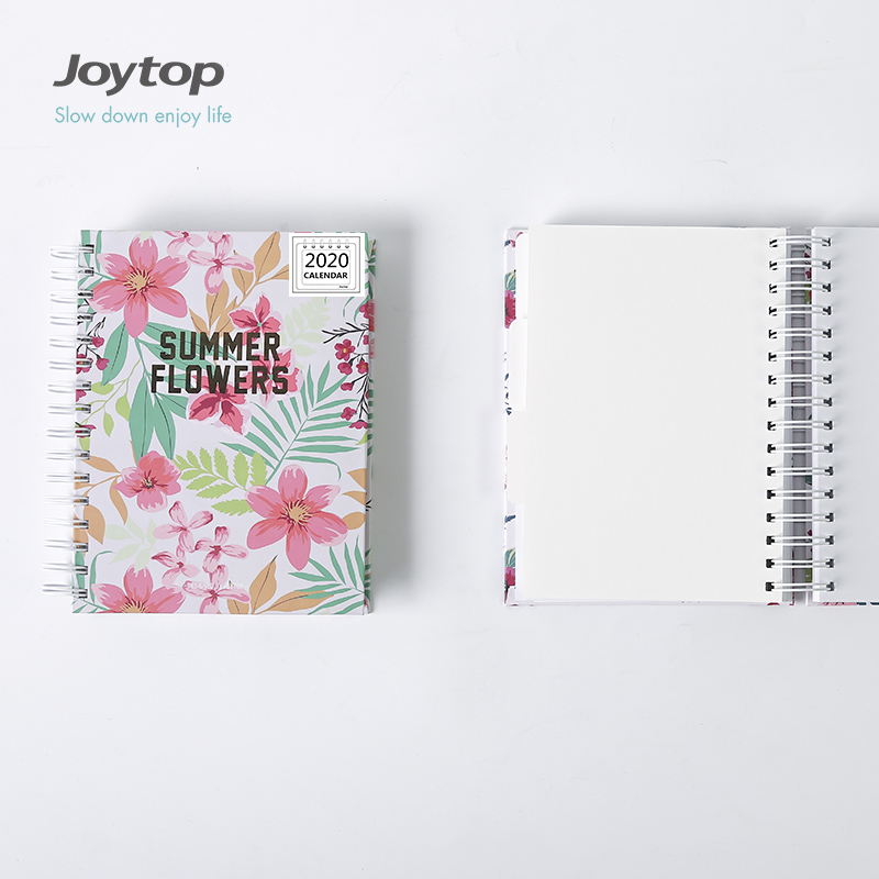 Ежедневник Joytop в спиральной обвязке с календарем 2020 планировщик печать на заказ