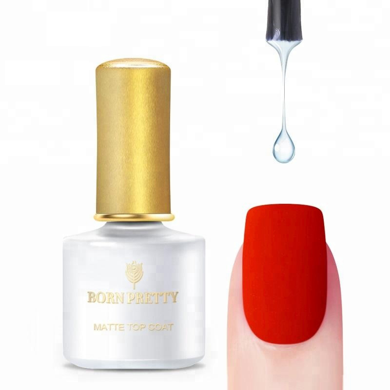 Гель-лак BORN PRETTY для ногтей, 6 мл, не липкий слой, матовое верхнее покрытие, Гель-лак
