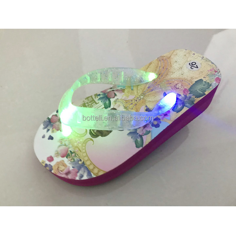 2018 новый дизайн светодио дный LED кольцо тапочки для детей