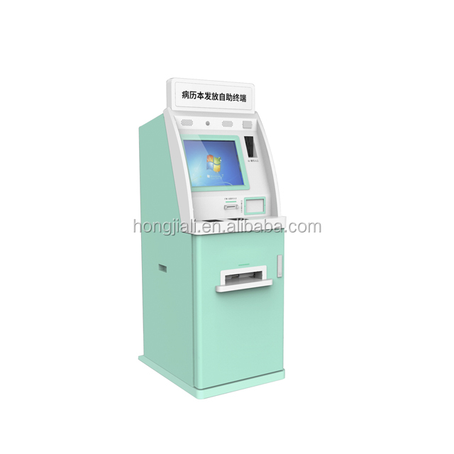 17 дюймов сенсорный экран ATM с отделениями для денег и монет оплаты