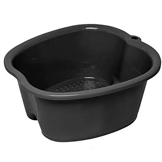 black plastic foot spa tub soaking tub foot bath basin