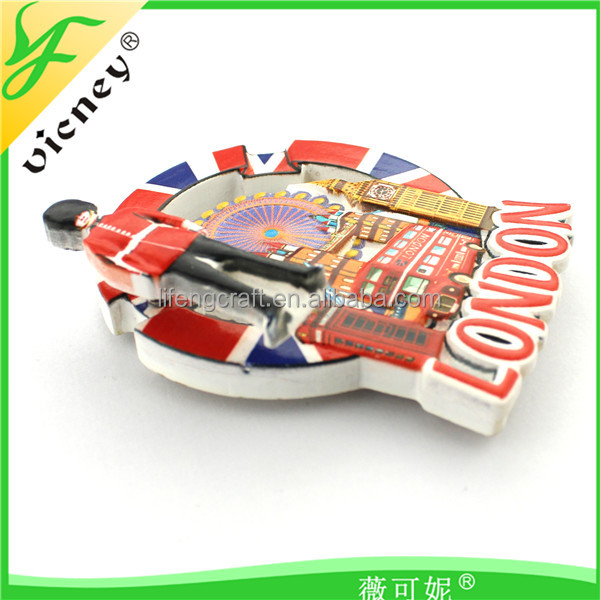 Персонализированные рекламные смолы 3d магнит на холодильник для London Souvenir