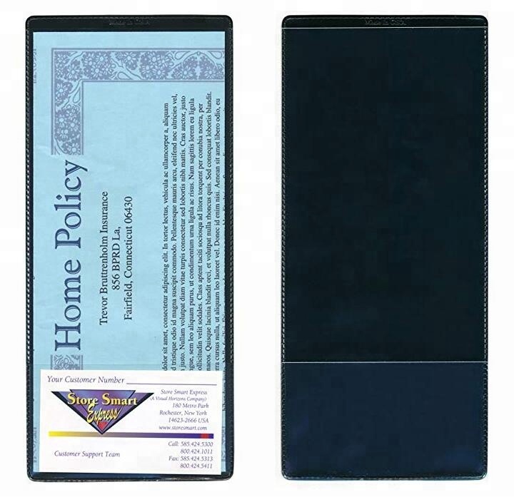 Hot selling plastic PVC Lottery Ticket Holder insurance ticket wallet