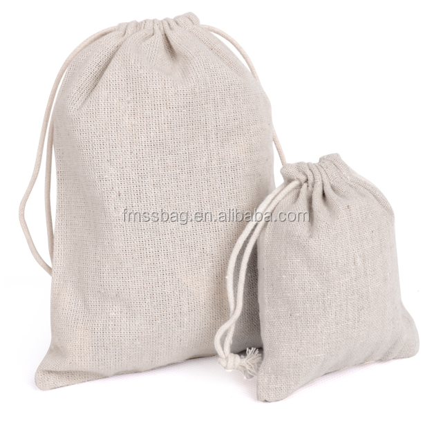 Экологически чистые дешевые рекламные естественный цвет хлопок drawstring обуви и сумок с вашим логотипом