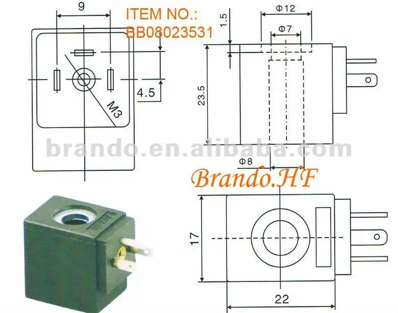 4v110 переменного тока постоянного тока типа термореактивные пластиковые катушки для пневматического электромагнитный клапан