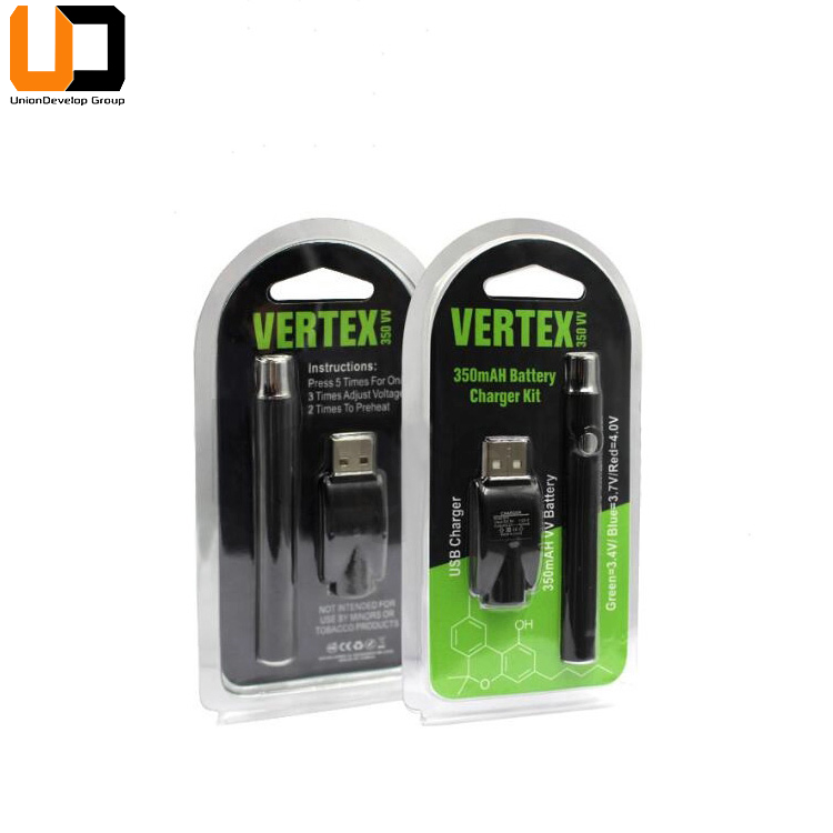 Vape ручка Стиль 350 мАч Vertex переменное Напряжение Функция подогрева батарея