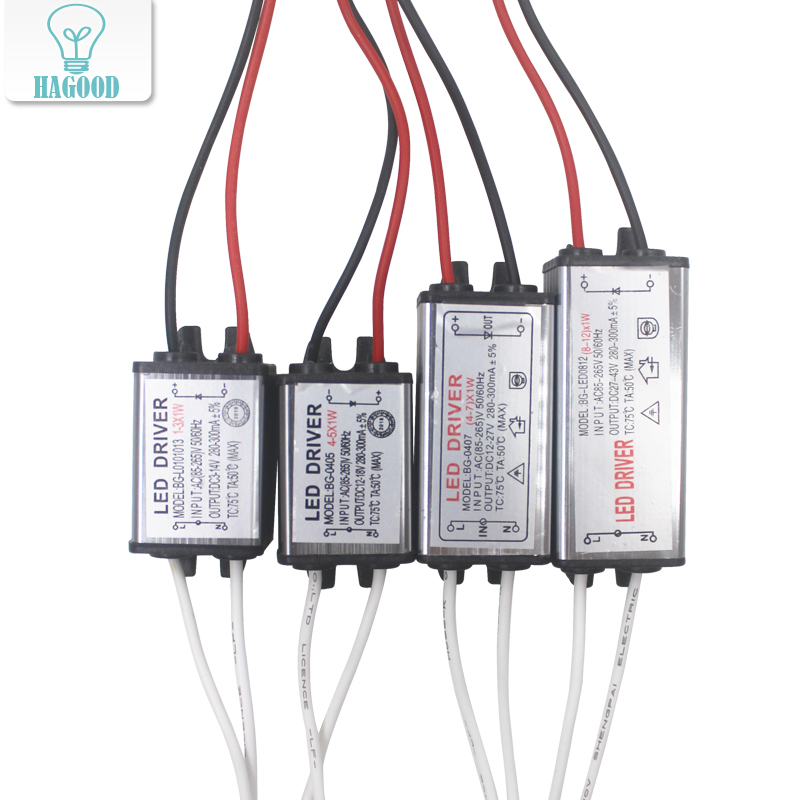 1-12 Вт IP65 водонепроницаемый светодиодный свет драйвер AC85-265V DC3-43V светодиодный трансформатор адаптер питания для напольный светильник/чипы