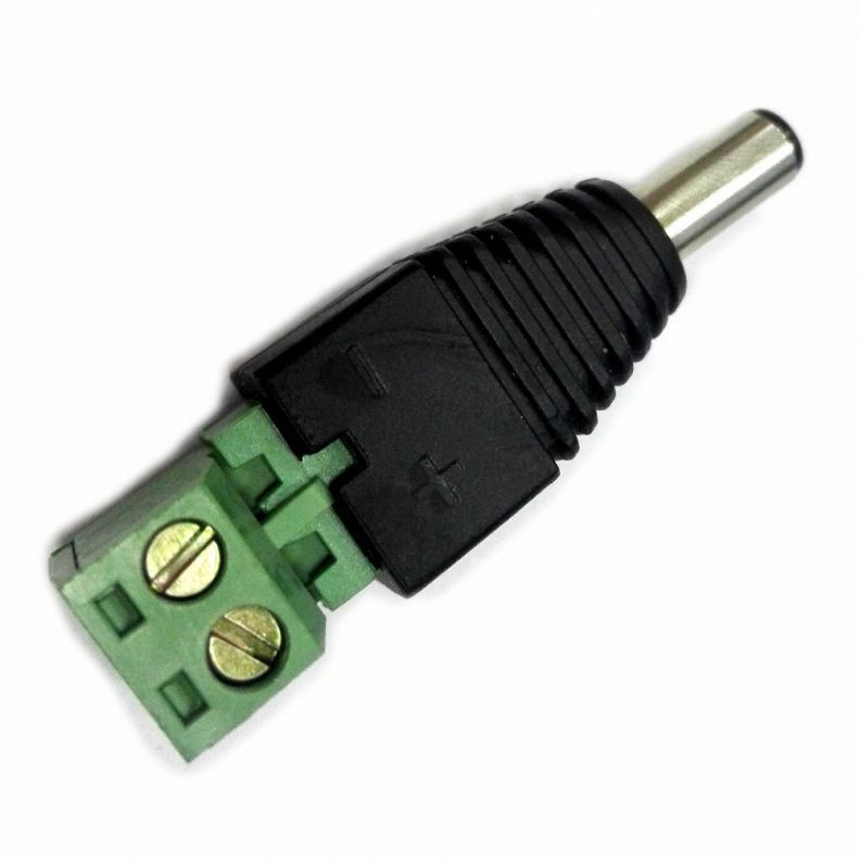 2.1*5.5mm DC Power Jack Plug Adapter Connector for CCTV Camera