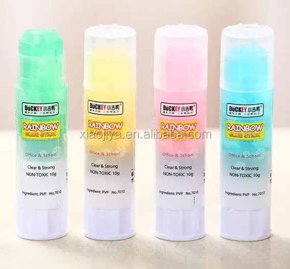 D-4236 Certificated Good Quality PVP Stationery and Office Supply OEM Washable Non-toxic Safe Glue Sticks CN;ZHE Duckey 7010 10g