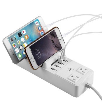 OEM Тип C портативный мобильный телефон 2 выхода Быстрая зарядка 4 USB разъем удлинитель