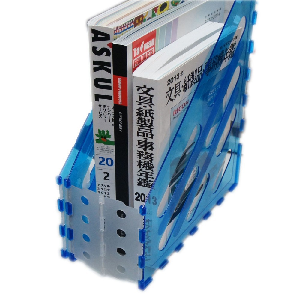 Foldable magazine file box