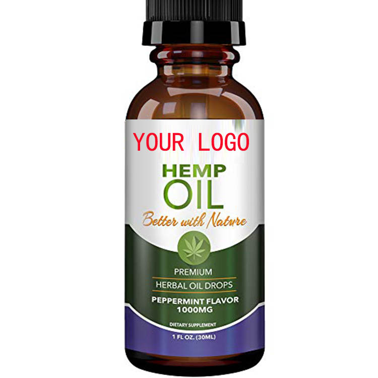 1500mg Private labels чистое натуральное органическое масло конопли