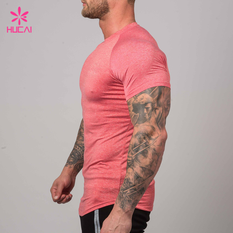 OEM Dry Fit T Shirts Fitness Clothing Men Custom Gym Shirt