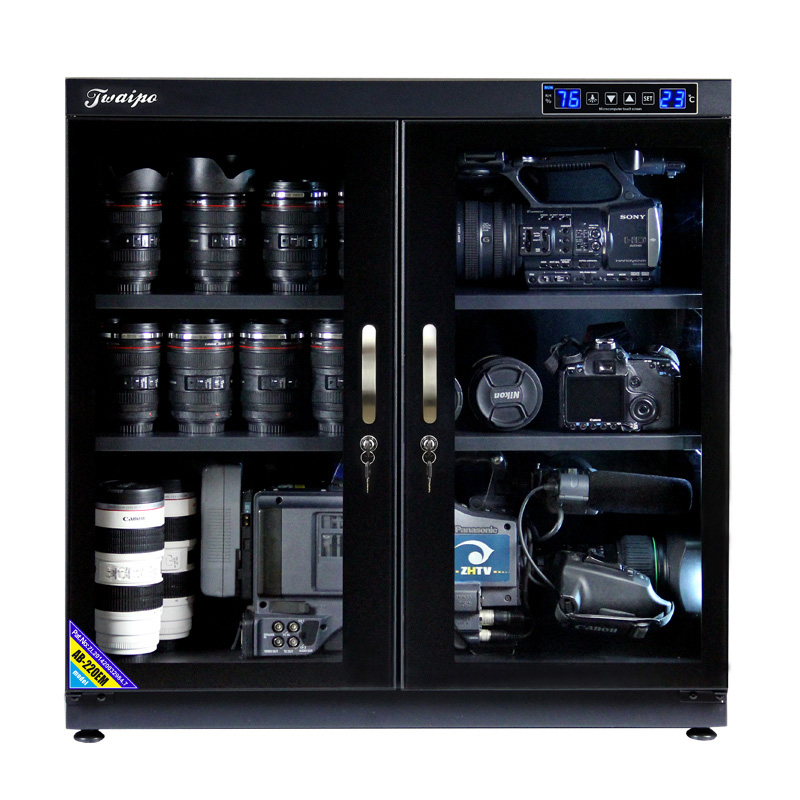 Горячая Распродажа сушильная машина 210L для хранения dslr камера объектив Электрический осушитель сухой шкаф