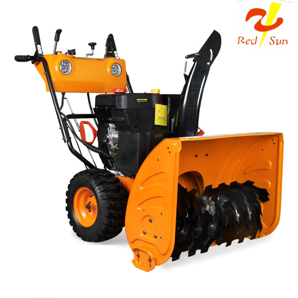 Снегоуборочное ведущее колесо снегоуборочная машина с 6.5HP бензиновый двигатель