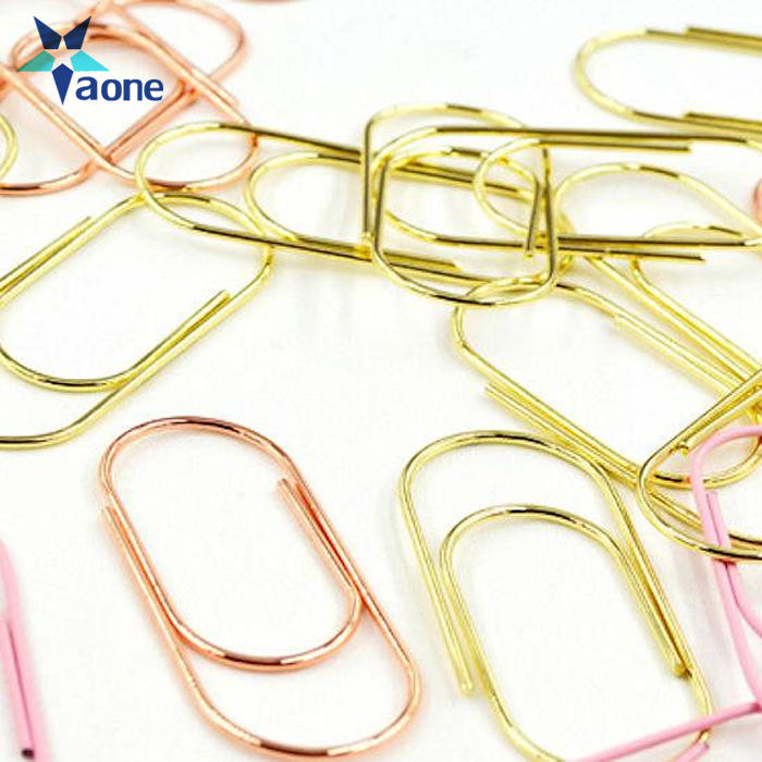 Золотой Подгонянный выдвиженческий большой размер Jumbo Wire скрепки закладки Офис Binder держатель