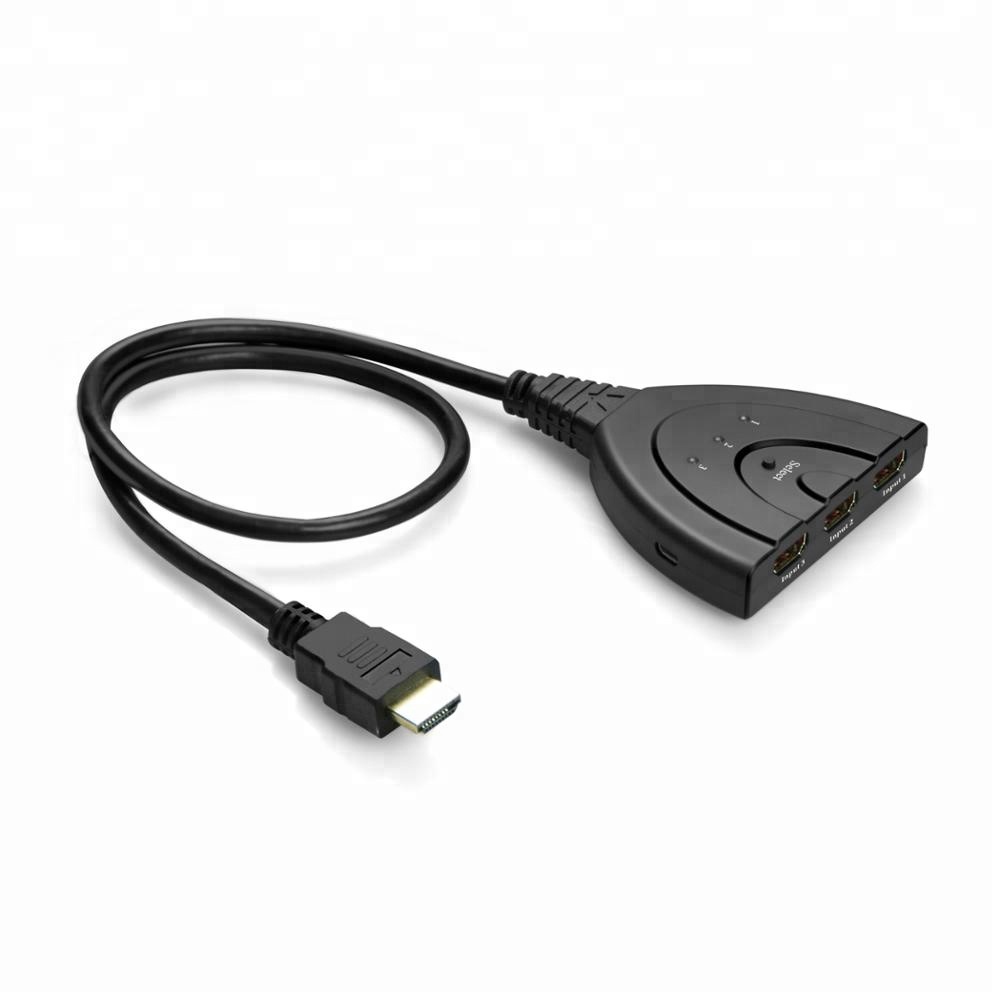 Поддерживает Full HD 4 к 1080P 3D плеер 3 порта 4 к 3x1 HDMI коммутатор с косичкой кабель
