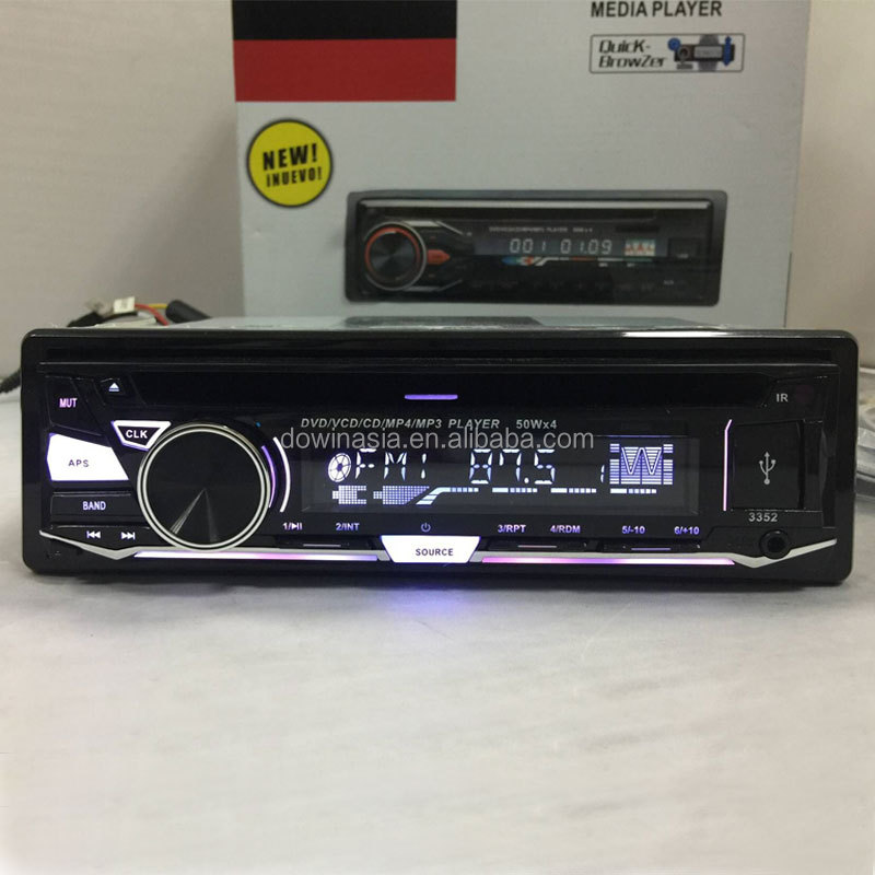 Автомобильный cd проигрыватель singe din dvd-плеер 4x50W