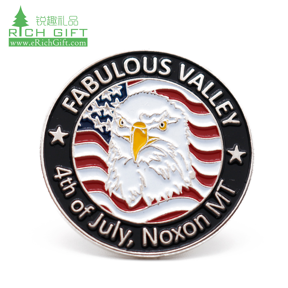 Best quality custom design zinc alloy casting gold plating UAE souvenir commemorative badges LOGO lapel pin