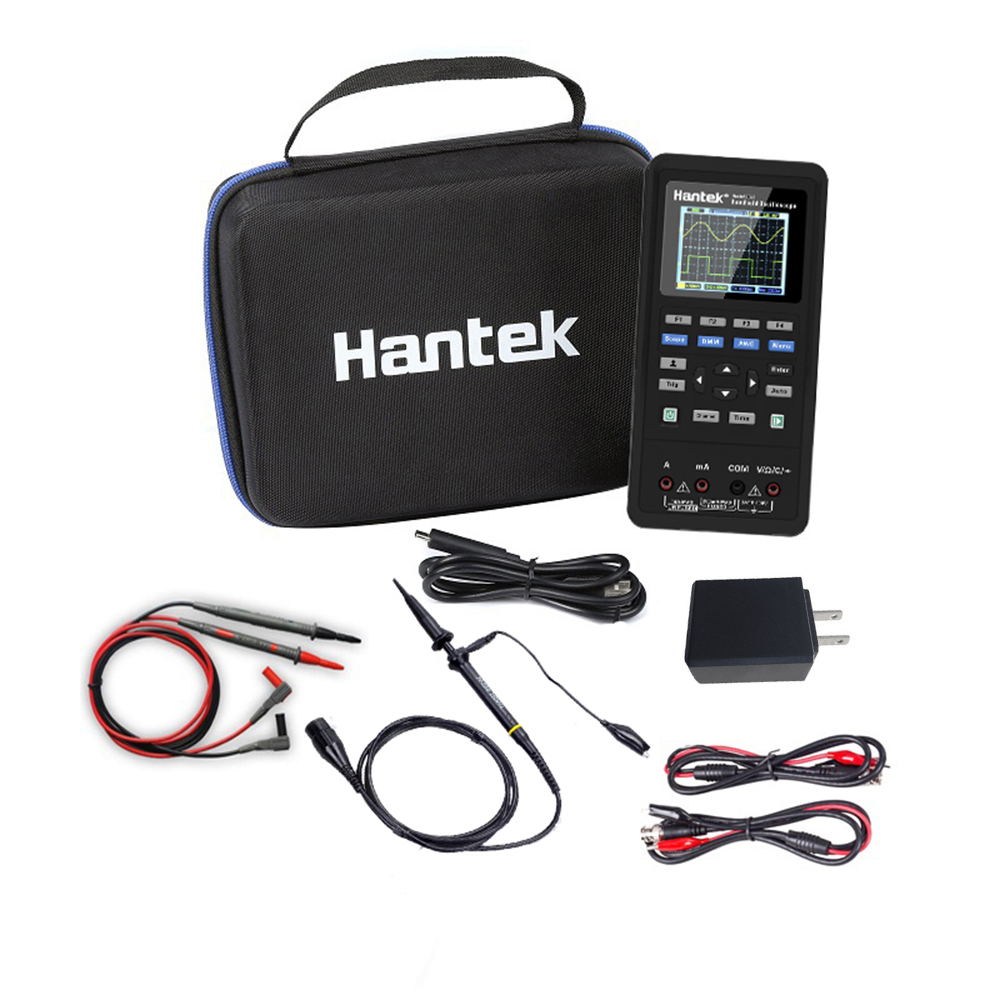 Цифровой осциллограф Hantek 2D72 3 в 1 генератор сигналов мультиметр портативный USB 2 канала 40 МГц 70 МГц ЖК-дисплей тестовый измеритель