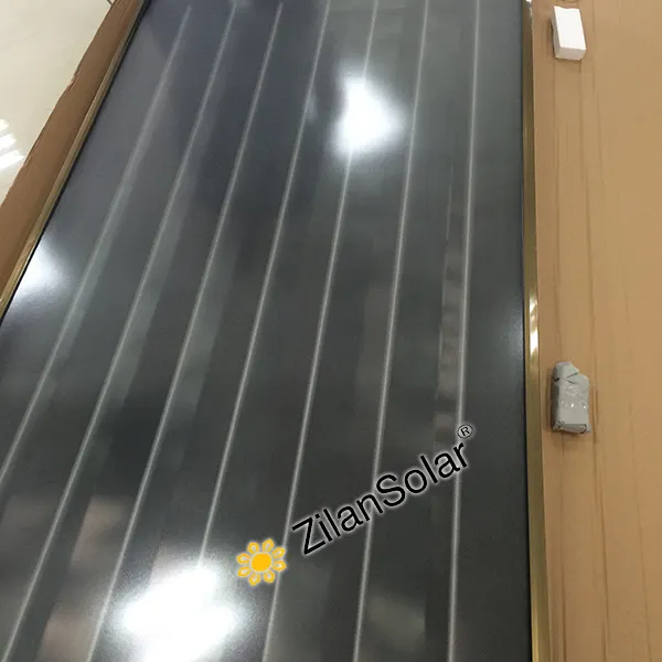 Black chrome coating flat plate solar collector