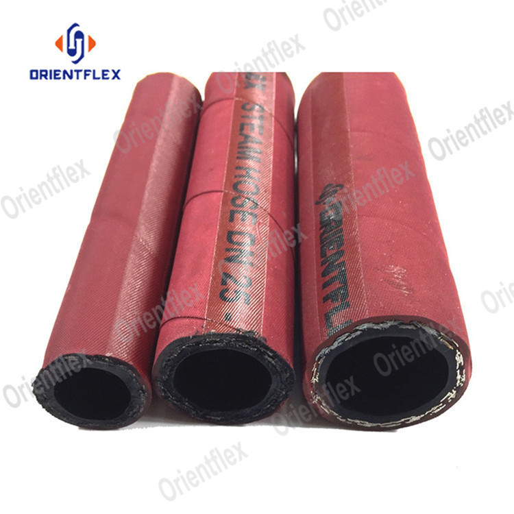 High temperature high pressure heat resistant flexible hot iron braided rubber steam hose