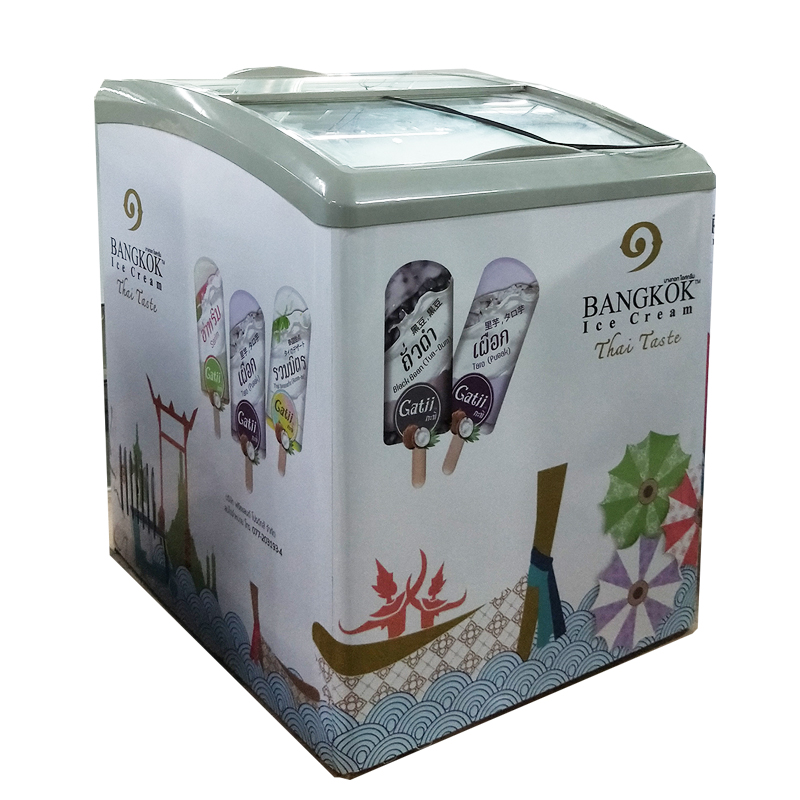 116L Small Ice Cream Shop Display Chest Freezer