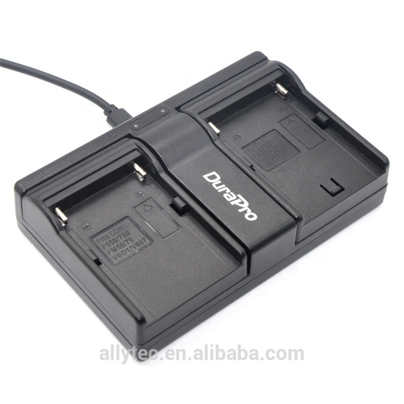 NP-F550 NP F550 NPF550 NP-F570 F750 F960 F970 FM50 FM500H QM71D VW-VBD1 V607 сменная пластина двойное зарядное устройство USB для SONY CCD-SC5