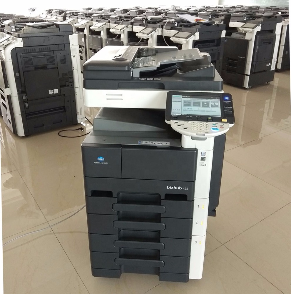 Подержанные лазерные принтеры фотокопиры монохромные машины для Konica Minolta Bizhub 423 363 283 USA Copiers