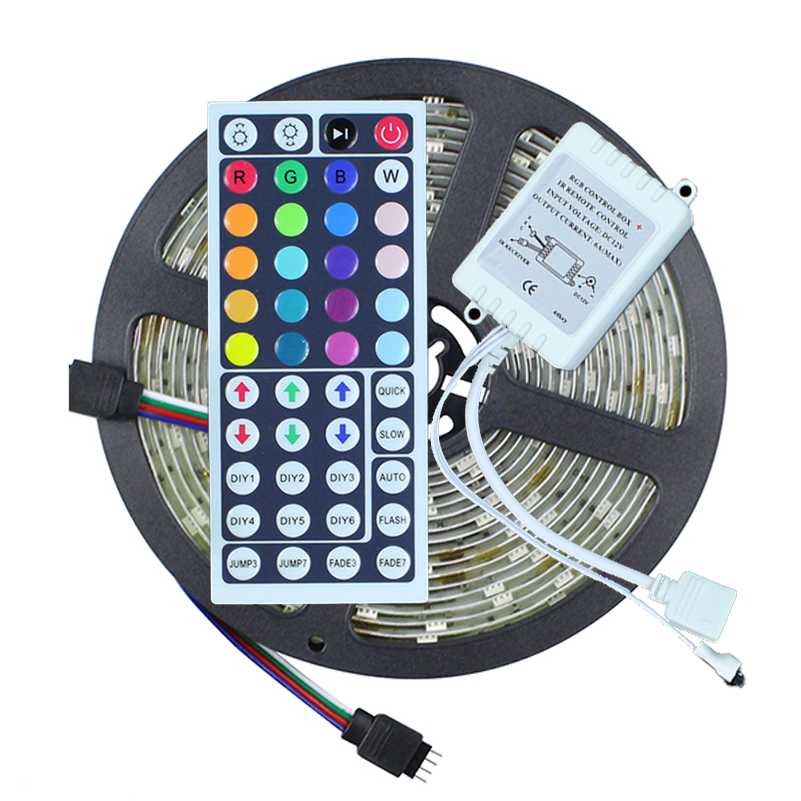 Светодиодная лента 5050 RGB 12 в 5050 RGB лента с дистанционным управлением 44 клавиши IR Remote Светодиодная лента RGB 5050 Водонепроницаемая IP65
