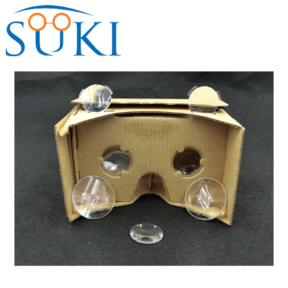 Стеклянный диаметр 25 мм фокусное расстояние 45 мм объектив biconvex google cardboard VR объектив