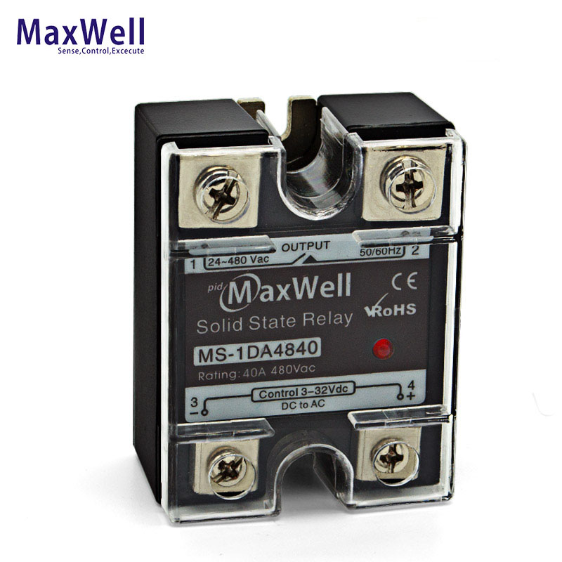 Maxwell MS-1DA4840 state relay ssr-40da 40 a 3-32vdc dc-ac