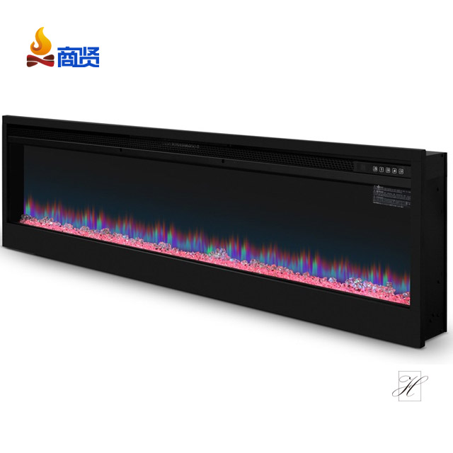 Встроенный электрический камин Master flame 58 ''с функцией таймера