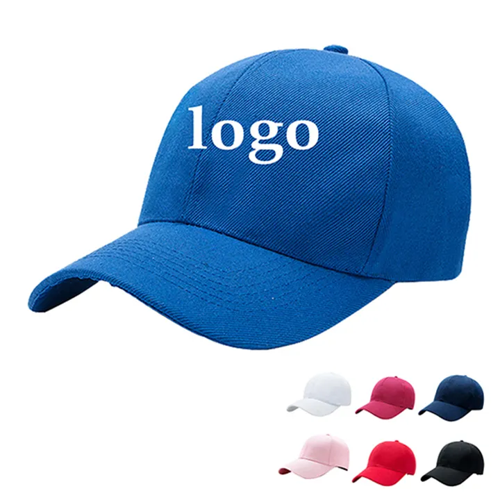High Quality Custom Cotton Print Logo Baseball Cap Embroidery New York 6 Panel Black Baseball Trucker Cap