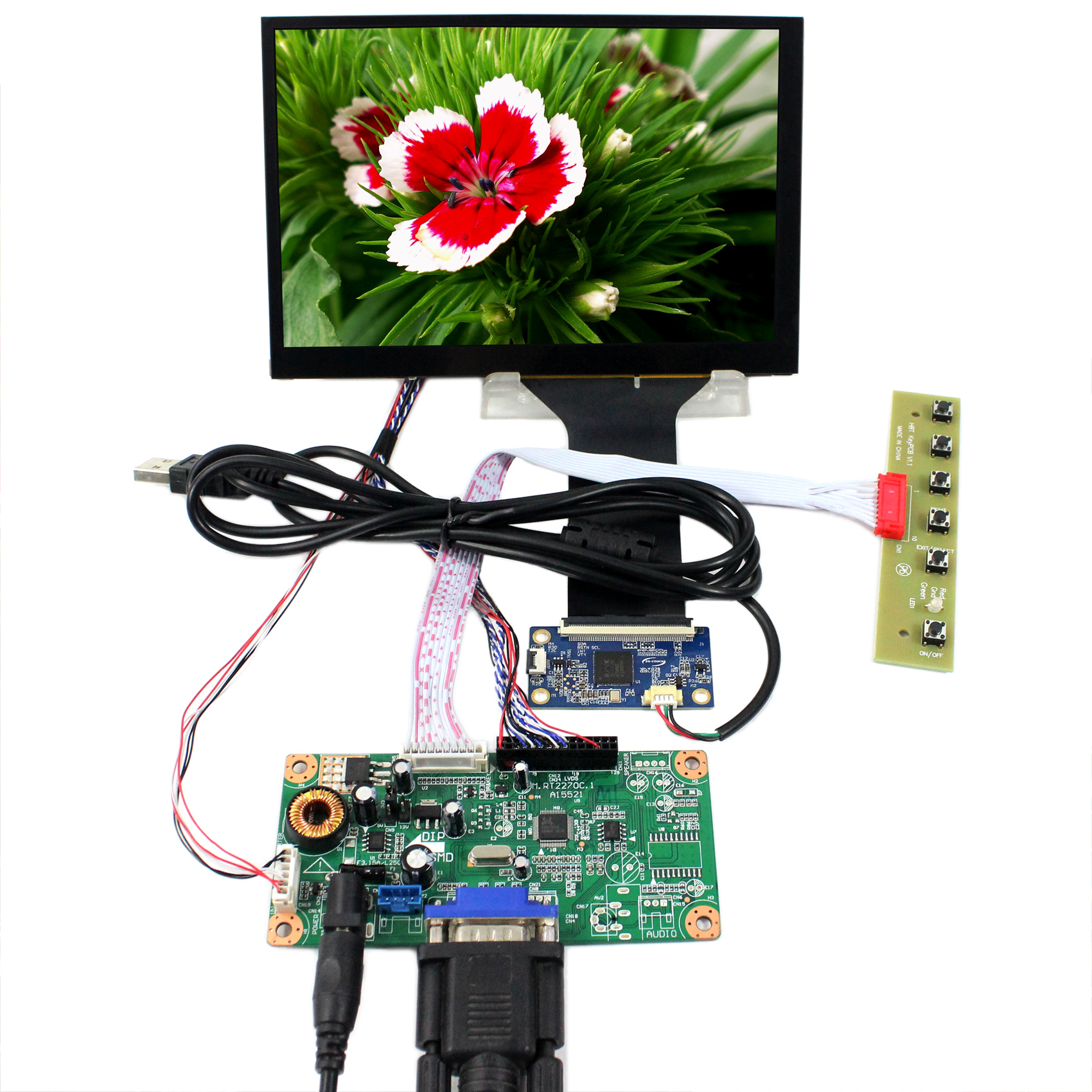 VGA lcd-плата контроллера 7 "LVDS N070ICG-LD1 1280X800 IPS tft цветной ЖК-дисплей экранная панель емкостный сенсорный экран