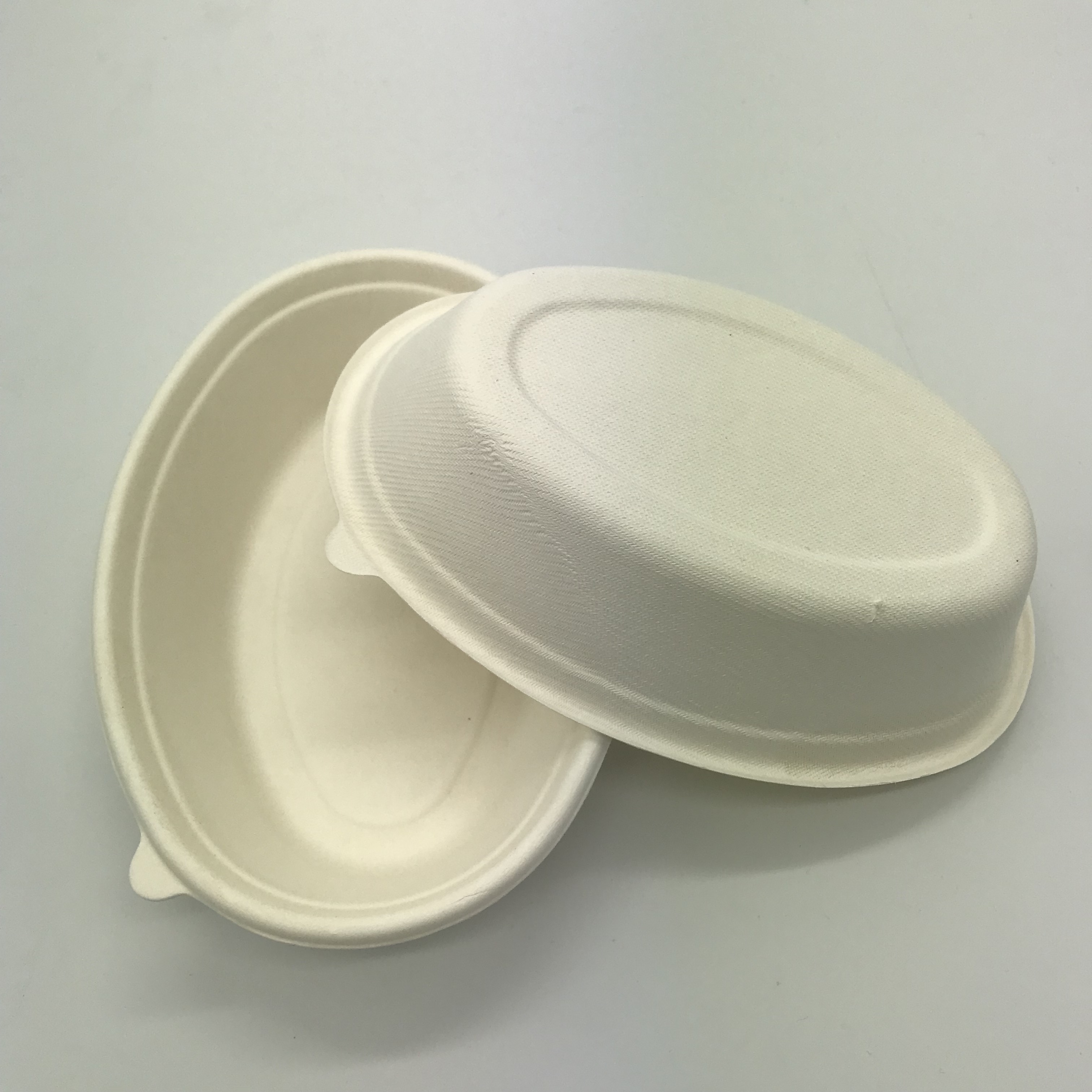 Biodegradable Bagasse 32 oz Овальная чаша для еды